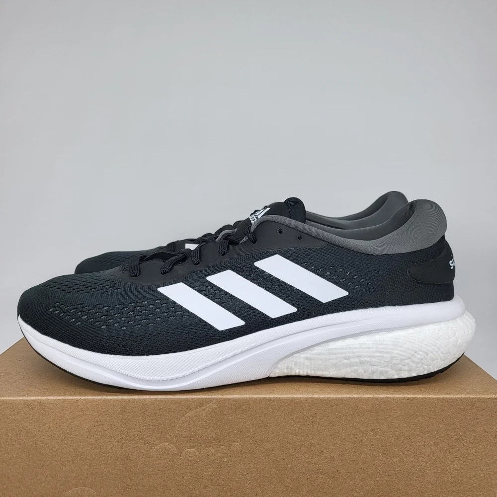 New Adidas Supernova 2 Black Men's Running Shoes Size 13